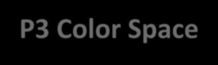 DCI-P3 Color Space DCI-P3 is a wide gamut video color space introduced by SMPTE (Society of Motion Picture and Television Engineers) for digital cinema projection.