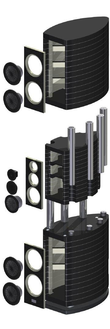 TECHNICAL INNOVATION 15 Four Ways, One Goal To reproduce the large audio spectrum in a perfect way it takes special drive-units for the different frequencies.