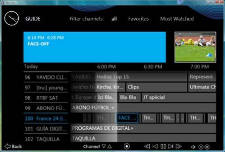 Program Screen 4 Program Screen You receive the electronic program schedule information automatically with your digital television signal.