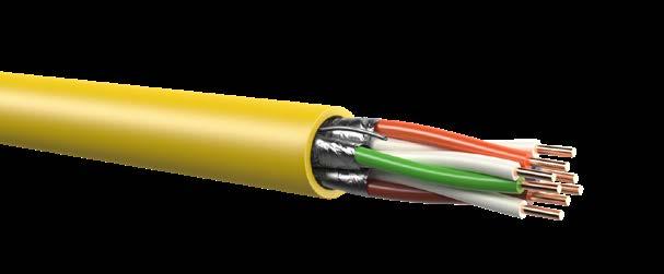 Typical features of these cables are the low level of twisting of the wire pairs and the support for frequencies from 300+ MHz, as well as high-quality connectivity.