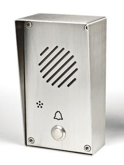 conditions AUDIO DOOR STATIONS AXDI Vandal-resistant, surface mount stainless steel audio