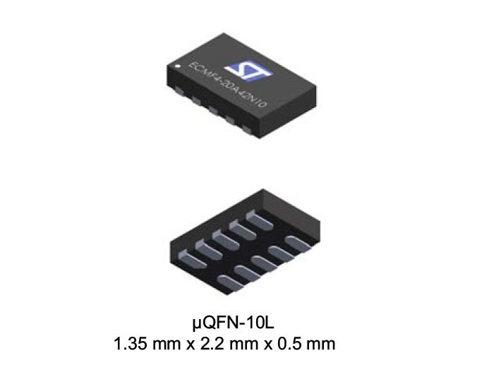 Datasheet Common mode filter with ESD protection for high speed serial interface Features 5GHz differential bandwidth to comply with HDMI 2.0, HDMI 1.4, USB 3.1, MIPI, Display port, etc.