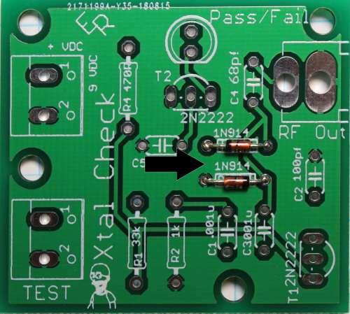 Stage one Start construction by inserting and soldering the diodes D1 & D2, these parts are polarized so it is important to make sure that the