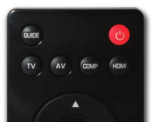 VIZIO Remote Control GUIDE This button displays program information. POWER ( ) Press this button to turn the TV on from the Standby mode. Press it again to return to the Standby mode.
