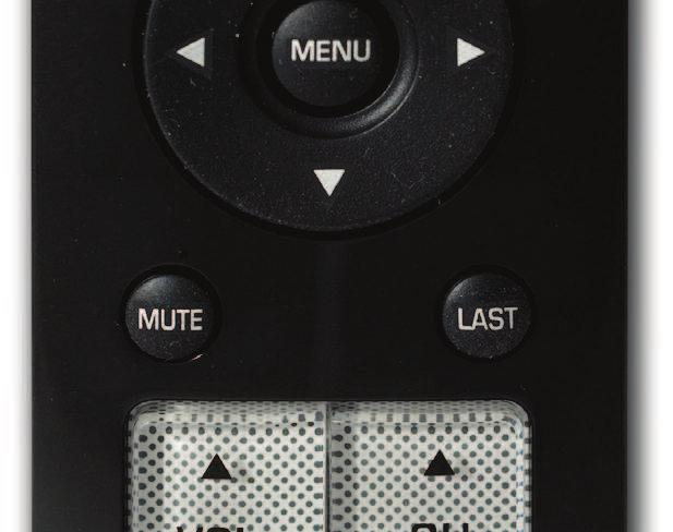 HDMI Press this button to select the HDMI input. By pressing it repeatedly you will go through all HDMI inputs in sequence. MENU Use this button for the On-Screen Display (OSD) menu.
