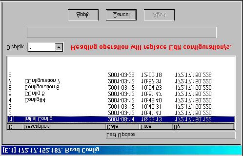 Megaplex-2200 Edit Configuration Operations RADview-PC/TDM User s Manual Note Apply causes the selected configuration to be uploaded automatically.