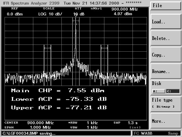 Adjacent Channel Power Auto-Tune Function Use of this function allows an unknown signal to be quickly captured and displayed on the screen.