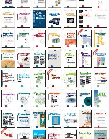 84 biomedical subscription journals 1998-2017 Customized pricing Free trials available www.karger.