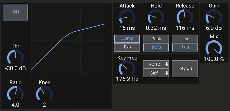 1 M AIR User Manual There are 3 EQ options for the Main LR and Aux buses: 6-band parametric, graphic, and true EQ. The parametric EQ functions the same as the channel EQ, only with 6 bands available.