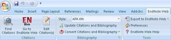 bibliographies automatically while writing a paper in Microsoft Word. It can be downloaded and installed by clicking on the Format tab then Cite While You Write Plug-In then Download.