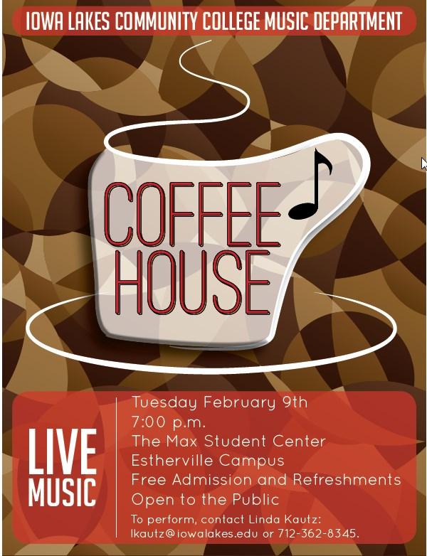 12 Singing Valentines March 8 Coffee House 7 pm, Estherville campus April 7, 8, 9 Joseph and the Amazing Technicolor Dreamcoat April 16 Beethoven s 9th Symphony, performing at Sioux City Orpheum