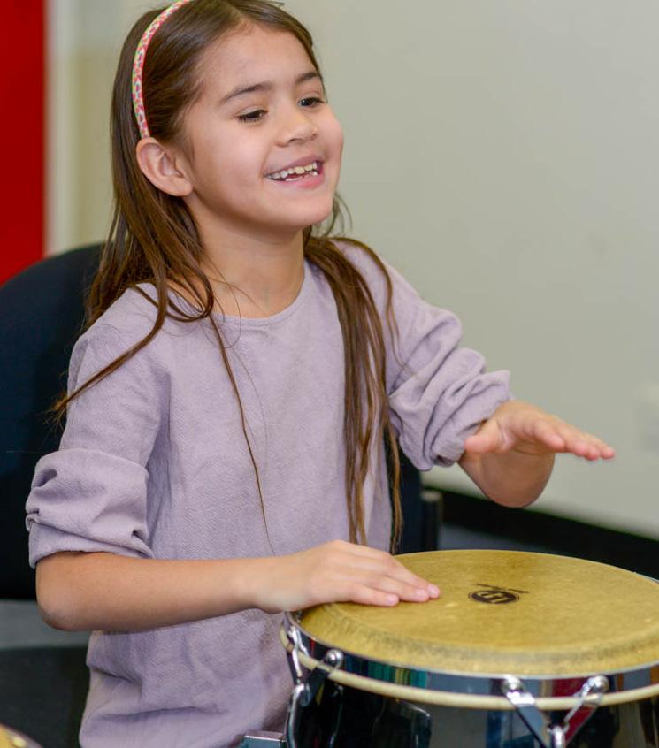 African and Latin Percussion Ages 7-11 Students are taught hand patterns and rhythmic structures from West African, Cuban and other Caribbean traditions.