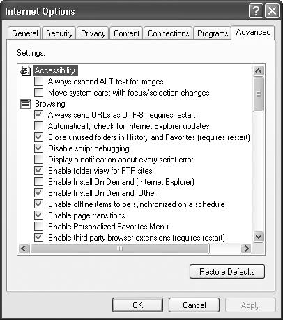 2 PREPARING FOR NETWORK CONTROL Controlling from a PC 1 Launch the PC s web browser. Internet Explorer versions 5.0 and later are supported. In terms of OS, Windows 98, 98SE, Me, NT4.