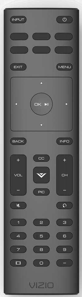 Pic - Cycle through the different picture setting modes 14. Channel Up/Down- Change the channel 15. Mute - Turn the audio on or off 16. Last - Return to the channel last viewed 17.