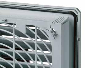 THERMAL MANAGEMENT εcool FILTERFAN 4.0 The patented 4 corner fastening system allows a tool-free installation in seconds and guarantees a secure hold.