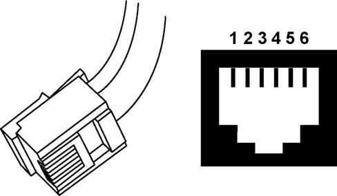 NOZ2 MANUAL SERVICE 7.11 Compositio of the Biddle cotrol cable The cotrol cable for the cotrol system is costructed as follows: The plugs are modular coectors of the type 6P4C.