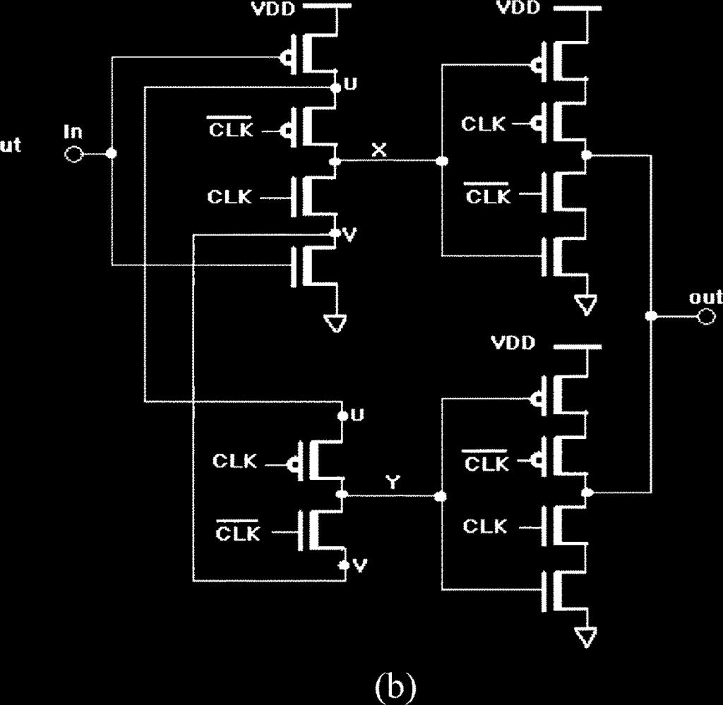 DET-TSPC merges two SET-TSPC D-registers but improves the design by reducing the number of clocked transistor to six instead of eight.