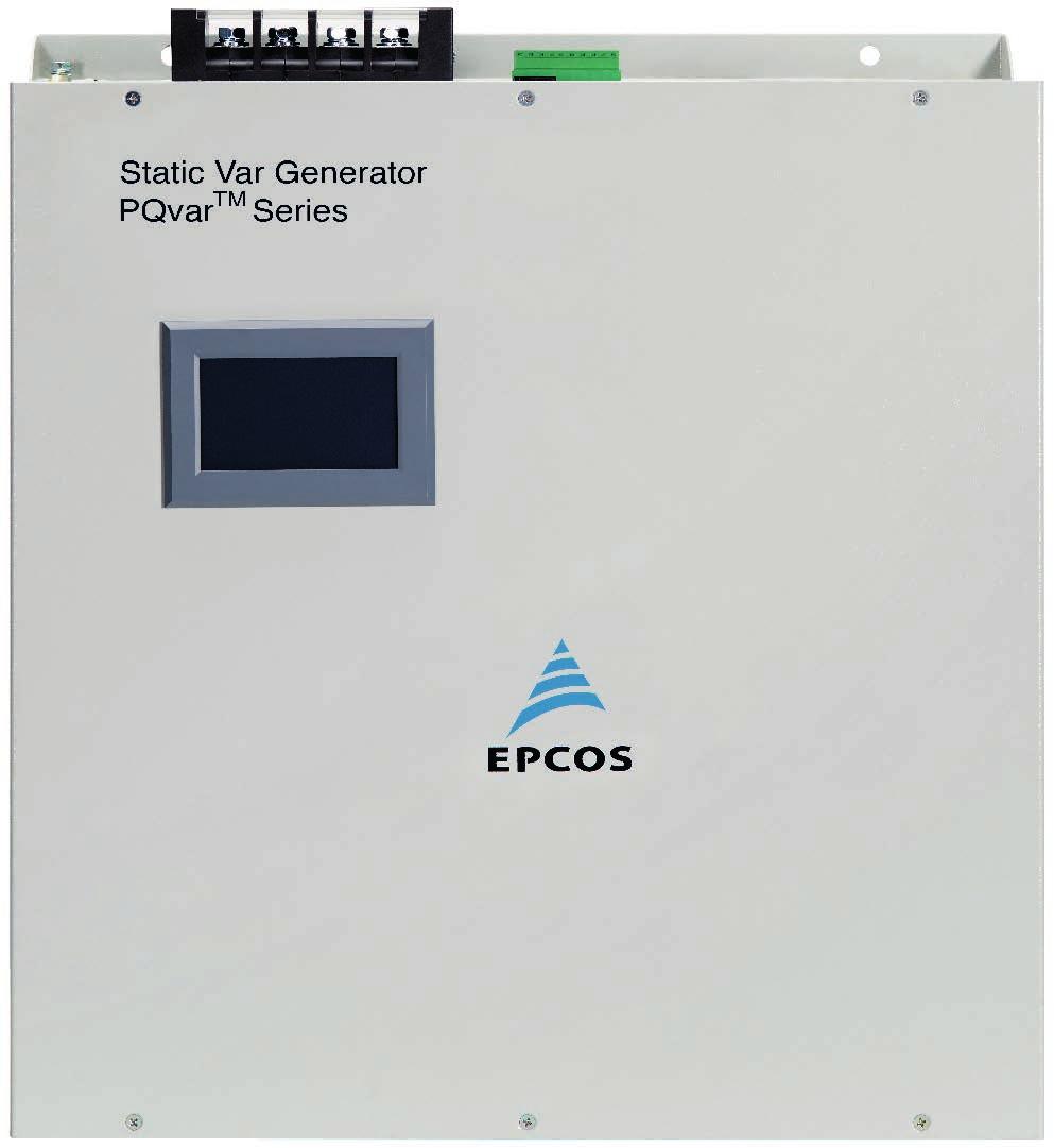 Low-Voltage Static Var Generator (SVG) PQvar LV-Series Depending on the customer needs, EPCOS offers