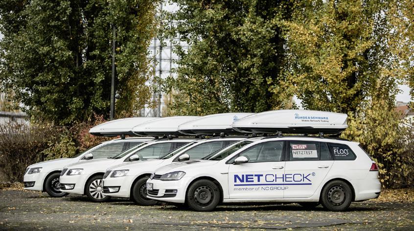 Independent measurement campaigns Mobile operators in the public eye A fleet of drive test vehicles equipped with Benchmarker II and VRBs hosting TCMs is ready to hit the roads of Germany, Austria