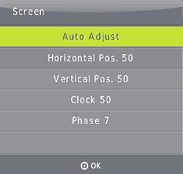5.3.5 EDID The EDID MENU adjusts for HDMI and Display port inputs only.