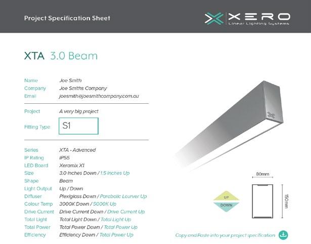 indoor series IP20 The Xero Configurator allows you to design and build your customised lighting system.