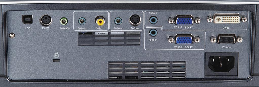 Introduction Connection Ports 10 9 8 7 6 5 4 3 2 1 11 12 13 14 15 1. DVI-D Input Connector (PC Digital/HDCP Input) 2. VGA-In Connector (PC Analog signal/hdtv/component Video Input) 3.