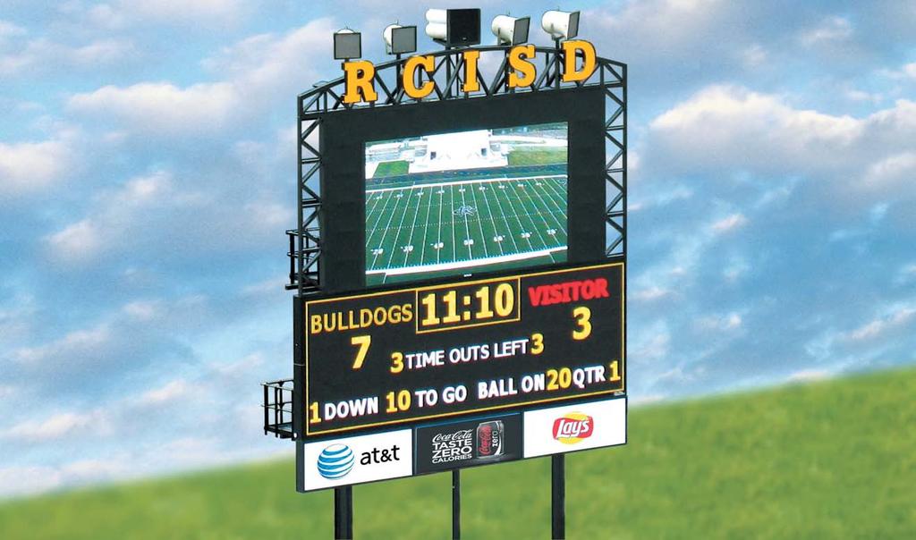 Matrix Scoreboards Fair-Play Full-Matrix Scoreboards offer great flexibility and dynamic control of your sporting event.