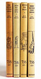 175/ 176/ 175/ Milne, A. A. (Illustrated by E. H. Shepard): THE COMPLETE WINNIE THE POOH: When We Were Very Young, Winnie The Pooh, Now We Are Six and The House At Pooh Corner. London: Methuen & Co.