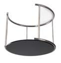 SPECIALTY FURNITURE Fanback stool, black fabric 109