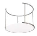 stool, white seat C-BS-2 Chrome square bar stool,