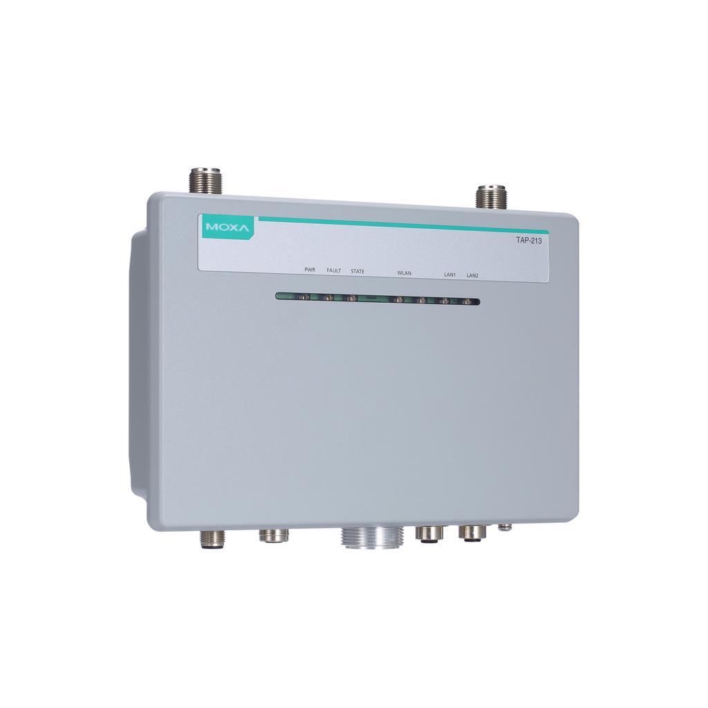 TAP-213 Series Railway onboard 802.11n IP68 wireless AP/client Features and Benefits IEEE 802.