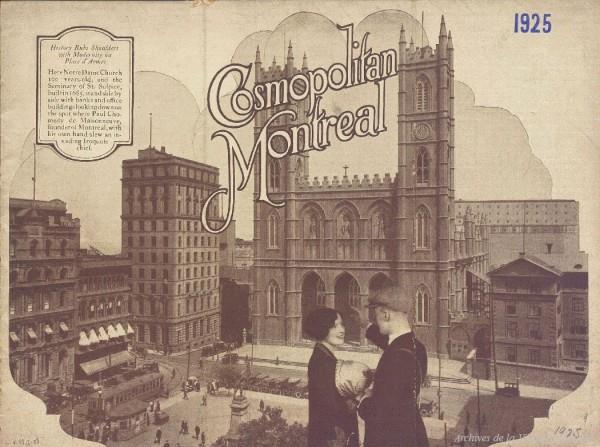 Advertisement for tourism in Montrealgeared towards American tourists- 1925.