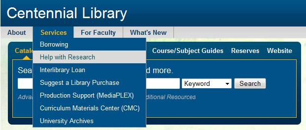 User guides A number of user guides designed to help you effectively use the Library (i.e. Locating Journal Articles, Using OhioLINK and Interlibrary Loan), to show you how to search the various databases by interface (i.