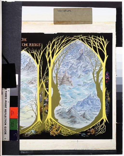 THE INKLINGS 28 (Tolkien.) BAYNES (Pauline) Original transparency for slipcase to the deluxe edition of 'The Lord of the Rings'.