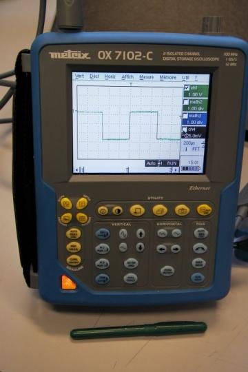 Commercial oscilloscope on a chip