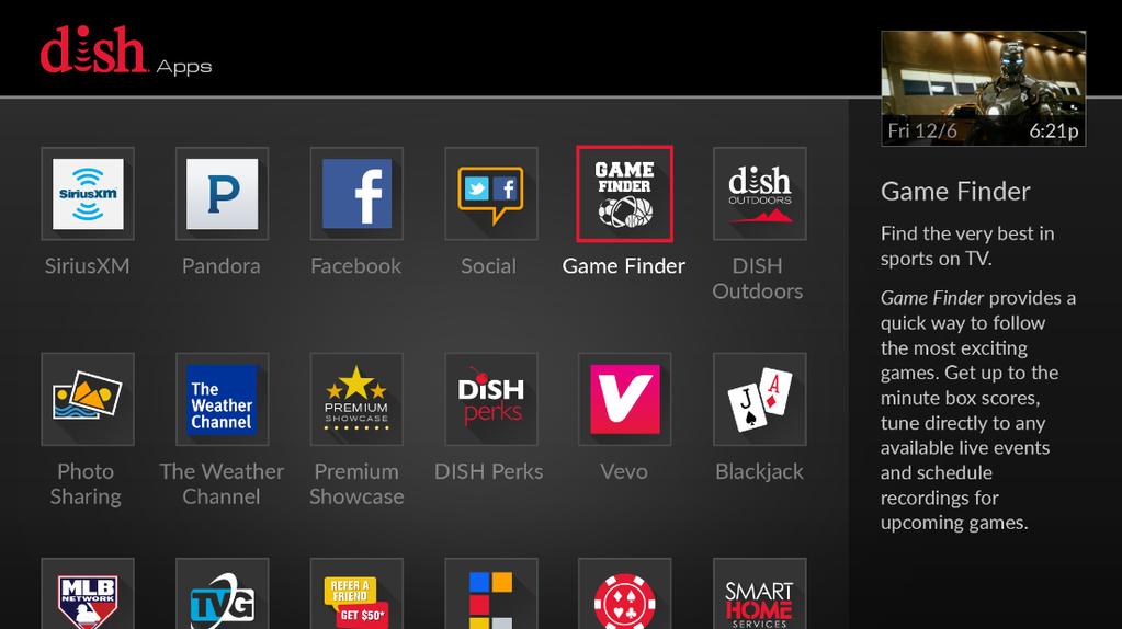 9/2/2015 4:16:19 PM Using Apps on Your Receiver Press APPS to make the apps bar