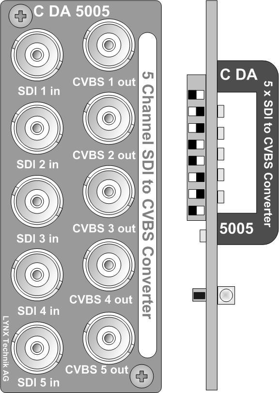 Reference Manual C DA 5005 5 Channel SDI to CVBS Converter Version 1.