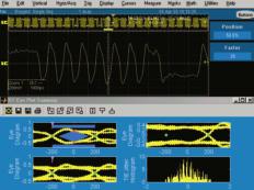 TDSRT-Eye Software Tektronix high-performance oscilloscopes reveal high-resolution detail of the physical layer of communications designs, with eye diagrams and mask tests that allow verification of