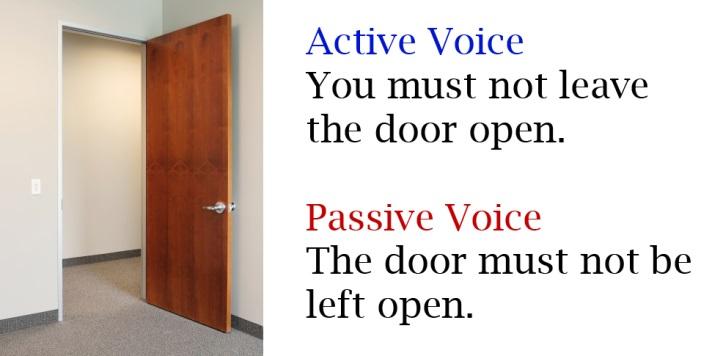Passive Voice The target of the action gets put in the subject s place, and the subject no longer