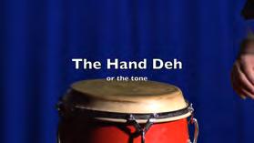 The Pulse and the Deh The first sound that we are using is the Deh which is what is called the Tone in hand drumming, and an Up stroke if using sticks.