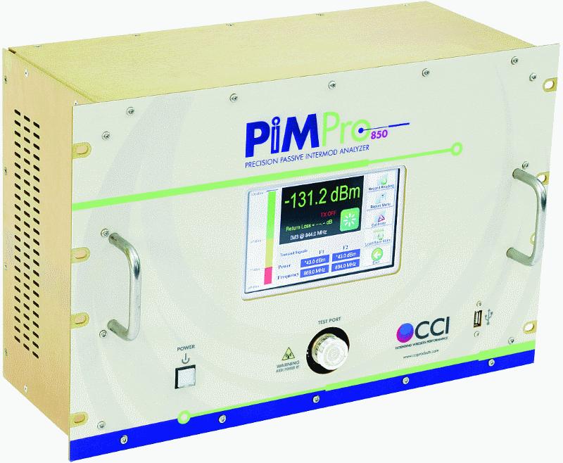 DATA SHEET Highly accurate 19 inch rack mount PIM Analyzer provides two 40 watt carriers (40W x 2), with -125 dbm sensitivity all in a less than 36 pound carry-on size case Instantaneous Measurement