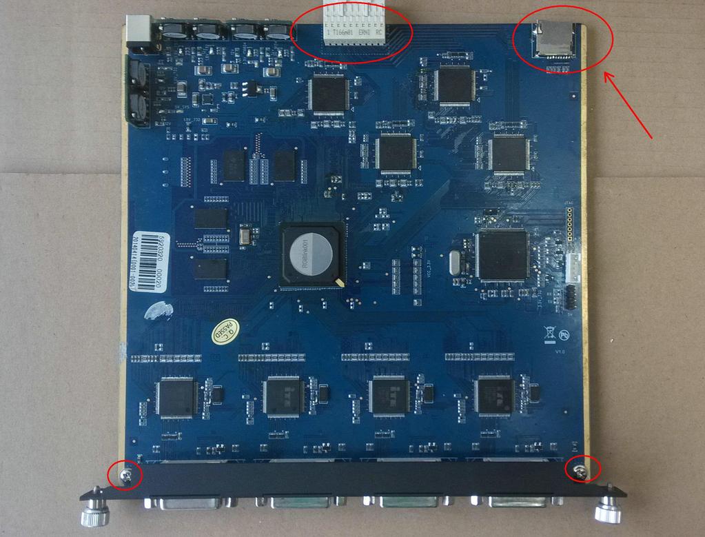 Micro SD card DVI input module: 1