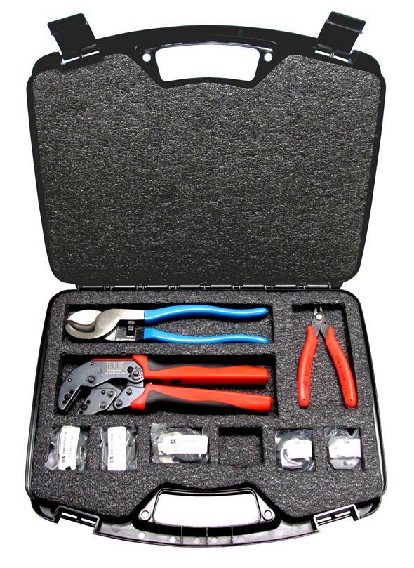 Introduction The DX Engineering Ultra-Grip 2 Crimp Connector Hand Tool Kit is ready for you to make professional quality crimped coaxial cable assemblies, Powerpole connectors and other popular size