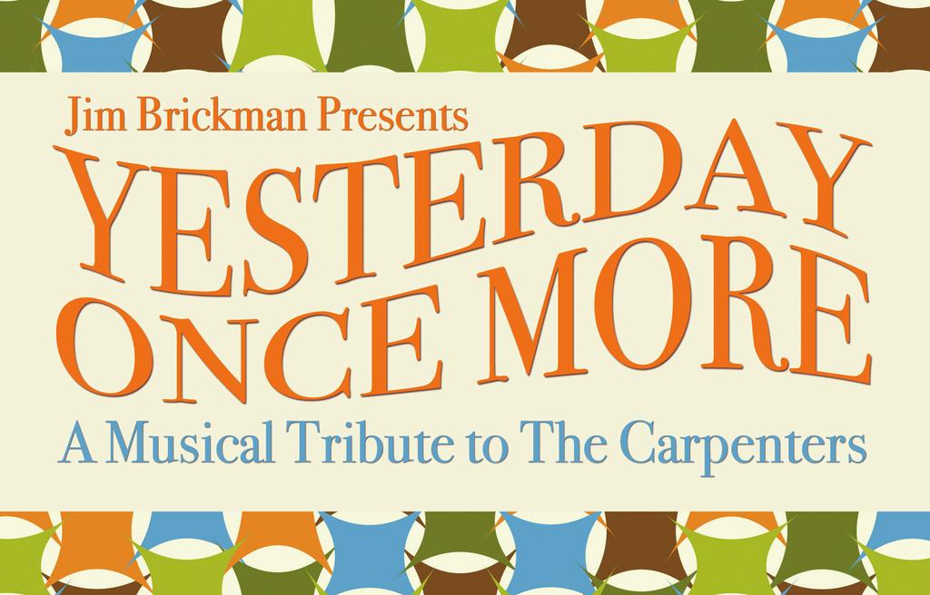 With breathtaking songs that began their life with Karen and Richard Carpenter, Yesterday Once More takes audiences back in time; recapturing the music an entire generation fell in love with, and