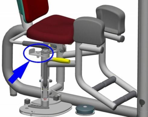 breaks. For both the Abductor and the Adductor, If the plate breaks, the solution shown in the figure below can be used to avoid having to replace the whole lever, using an extra support plate.