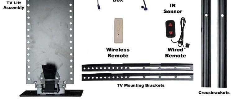 Depending on your television, the screws included in the kit may not fit your television.