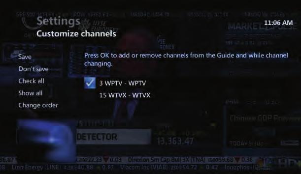 If at any time you want to re-add that channel back in, place a checkmark next to the channel and press Save.