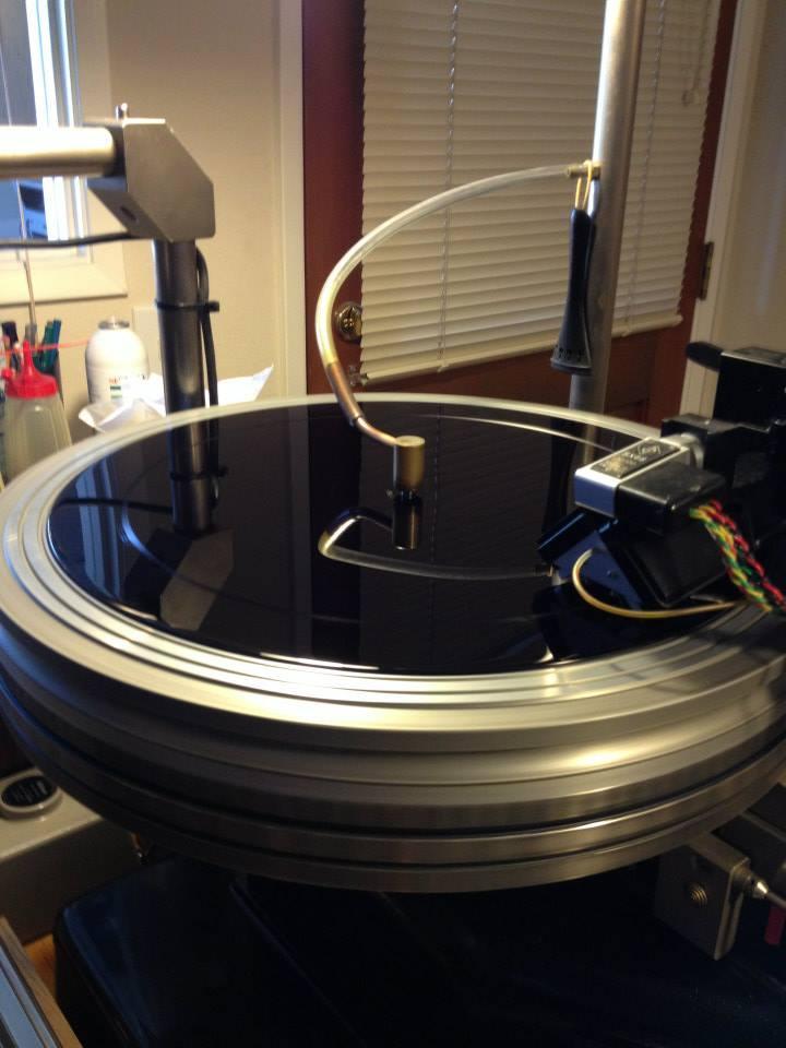 Once we dialled in equalization and dynamics on the master tapes we moved on to cut a test acetate in real time.