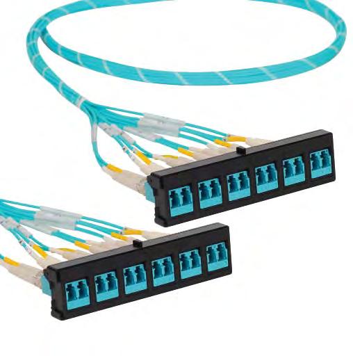 PRE-TERMINATED CABLES HIPERLINK TM FIBER PLUG & PLAY SOLUTION Fiber Optic LC connectors OM4, OM3, 50/125µm, 62.