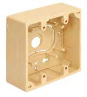 inserts with screw-down terminals only Durable ABS plastic Package includes wood screws for